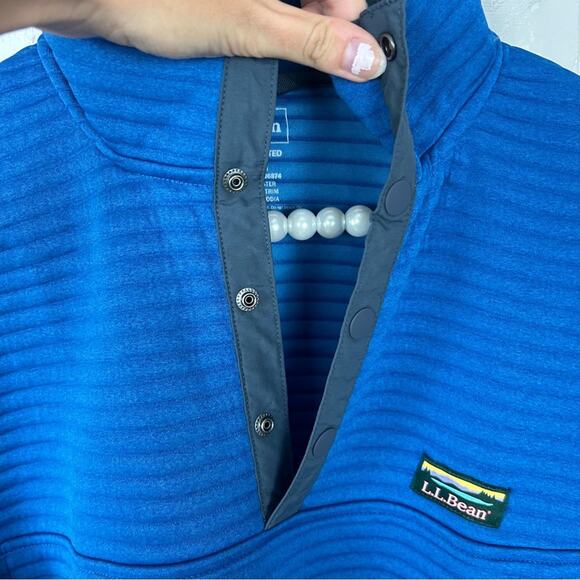 L.L.Bean Men’s Airlight Knit Blue Casual Pullover Size L - Picture 6 of 9